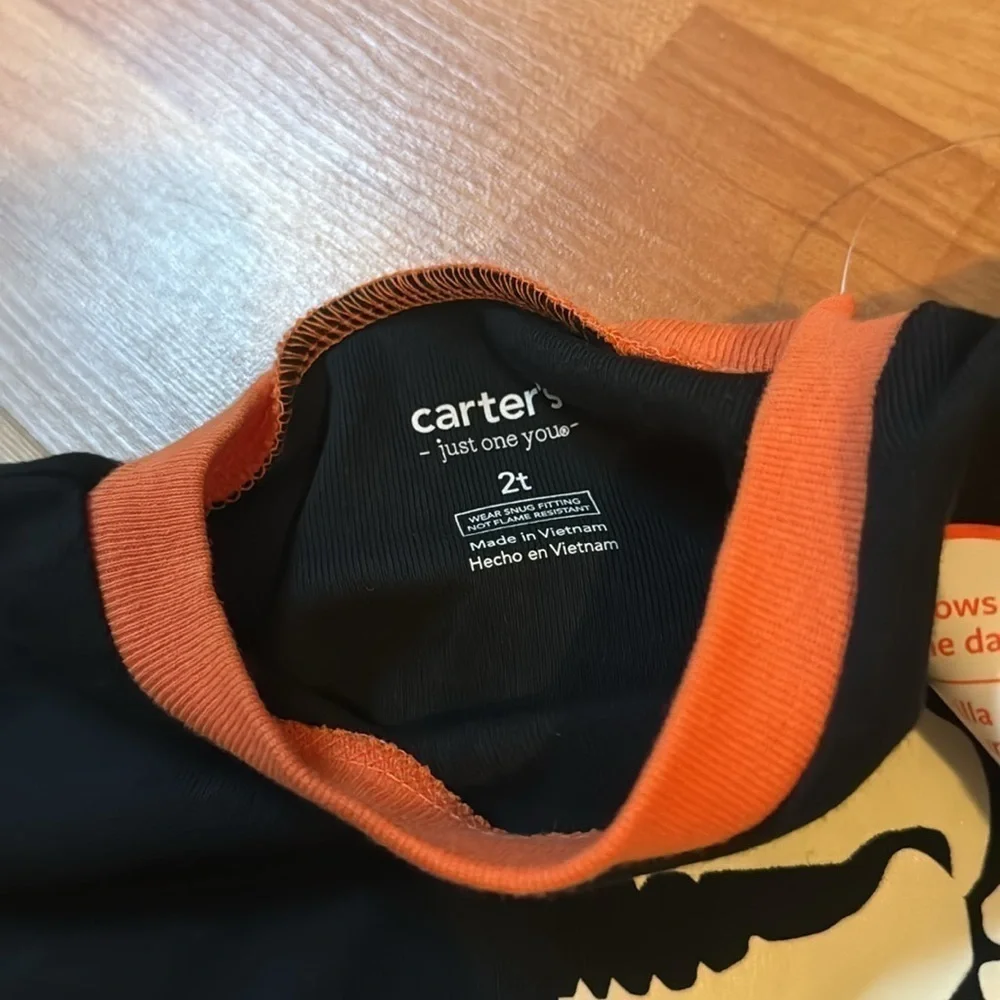 Carters 3T toddler Dino kids Halloween pj‎ set NWT